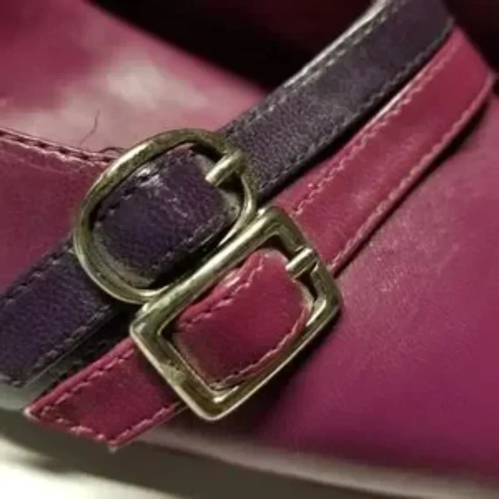 Women’s Parade Purple Pointed-Toe Heels with Ankle Strap